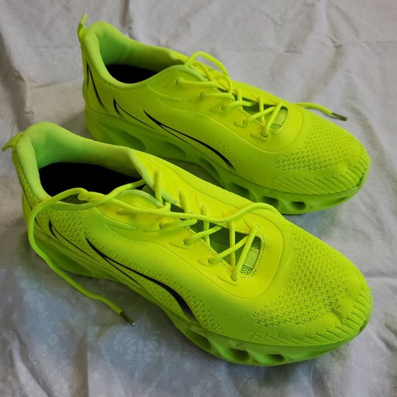 Shein Fire Cloud Running Shoes - Fluorescent Yellow - Size Mens 44 (US Sz 11) main image 6
